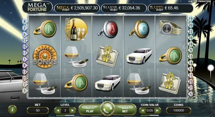 Mega Fortune at 69 Casino